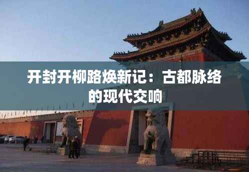 开封开柳路焕新记：古都脉络的现代交响