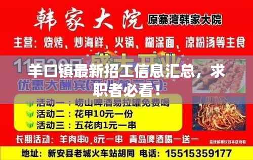 羊口镇最新招工信息汇总,求职者必看!