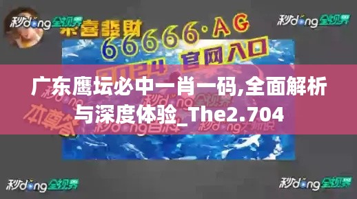 广东鹰坛必中一肖一码,全面解析与深度体验_The2.704
