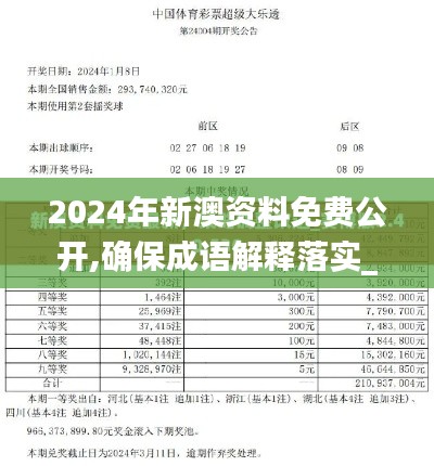 2024年新澳资料免费公开,确保成语解释落实_网页版110.927