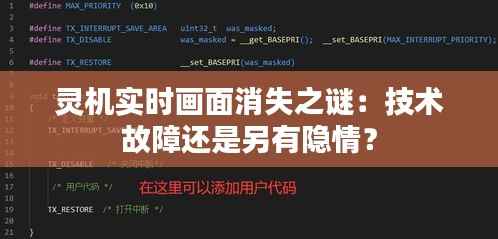 灵机实时画面消失之谜:技术故障还是另有隐情?