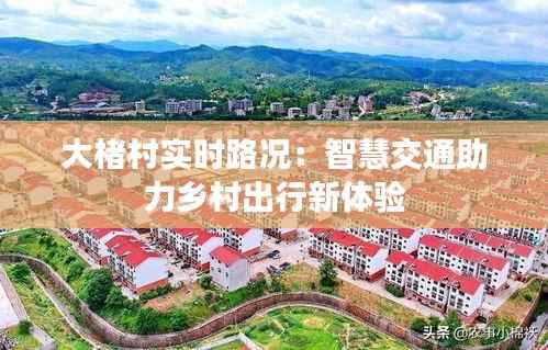 大楮村实时路况：智慧交通助力乡村出行新体验