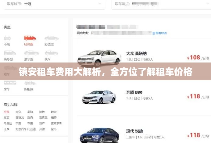 镇安租车费用大解析,全方位了解租车价格