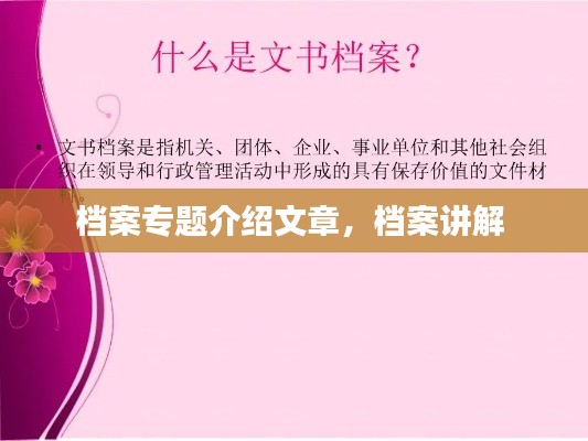 档案专题介绍文章,档案讲解