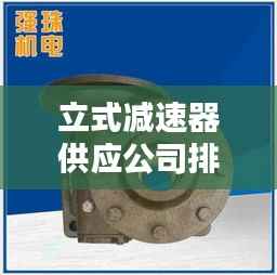 立式减速器供应公司排行榜及行业影响力解析